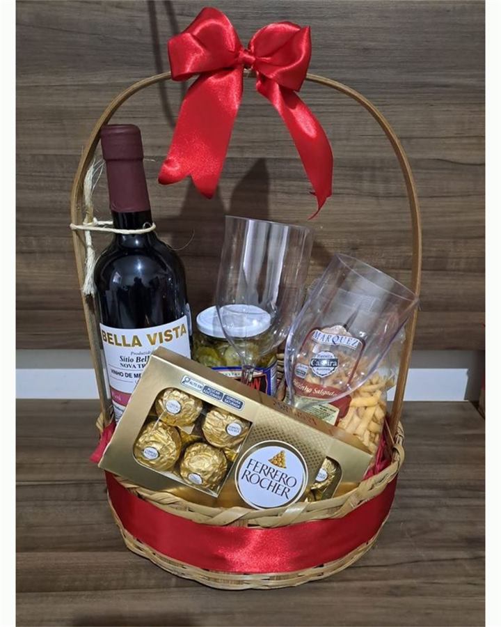 Cesta Masculina Vinho Bella Vista